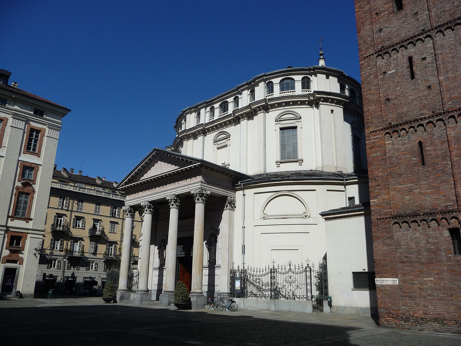 The Santuario della Consolata in Turin, the church beside the original bicerin cafe