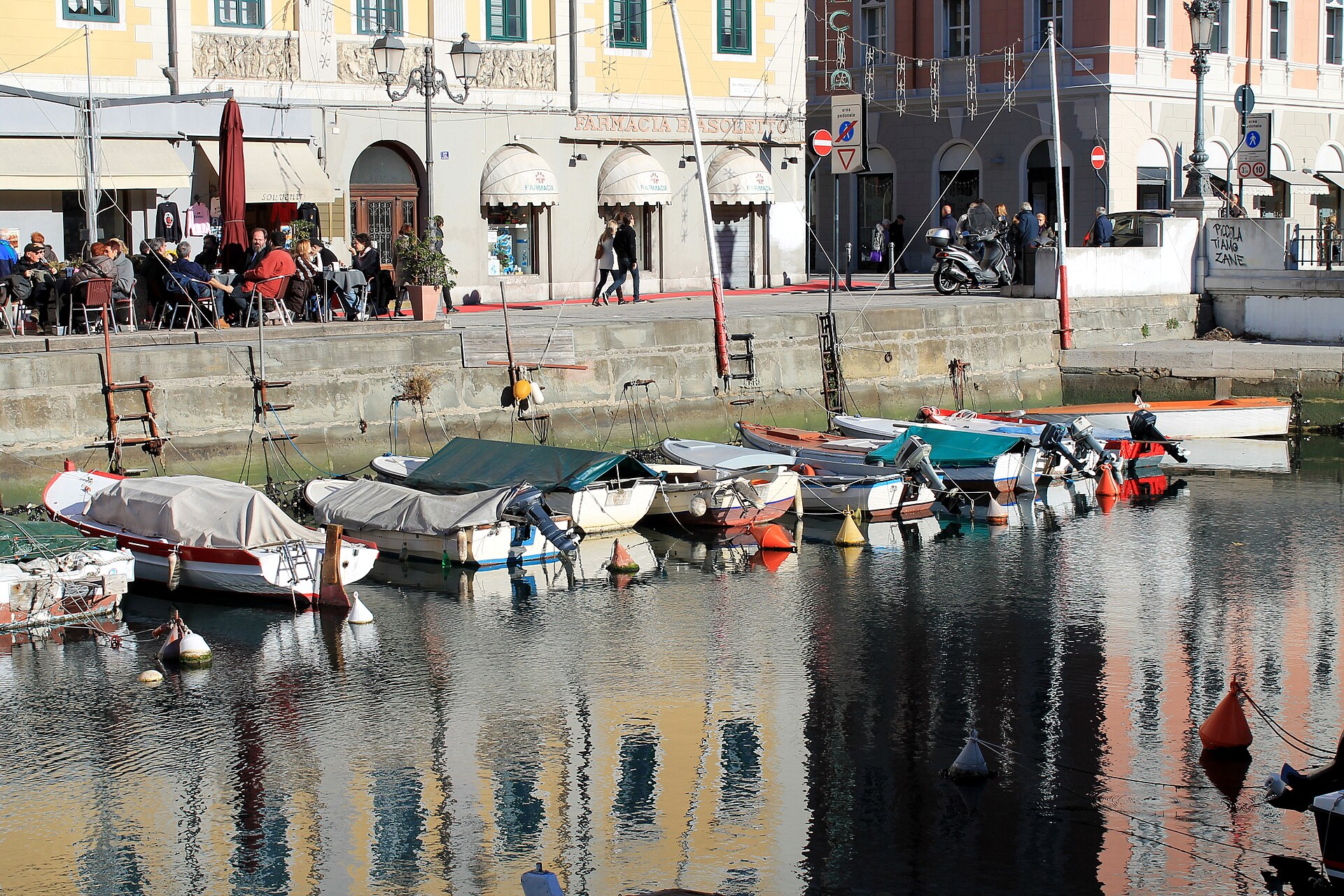 Borgo Teresiano and the Canal Grande in Trieste, the Habsburg era port city behind Trieste coffee