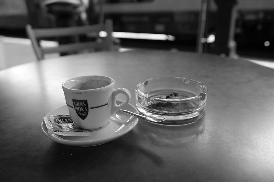 A classic coffee bar in Italy, the setting of many Italian coffee myths
